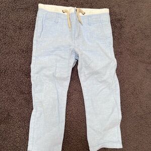Janie and Jack Boys Linen Blend Pants Size 3